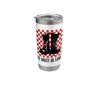 It Must Be Love 2 Tone Ska Music Checkerboard Stainless Steel Insulated Tumbler