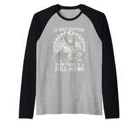 It Only Happens When There is A Full Moon Repair Car Guys Raglan Baseball Tee