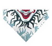 IT Pet Bandana It Pennywise Smile and Balloons White Blues Reds Slip On Collar Bandana Only