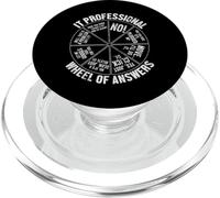 IT Professional Wheel Of Answers Information Technology Tech PopSockets PopGrip for MagSafe