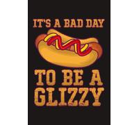 It’s A Bad Day To Be A Glizzy Retro Vintage Notebook | Funny Hot Dog Saying: Hate Hot-dog Joke