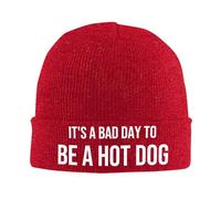 It’S A Bad Day to Be A Hot Dog Unisex Beanies Lightweight Work Hats Warm Beanie Hat for Mountaineering Running Outdoor