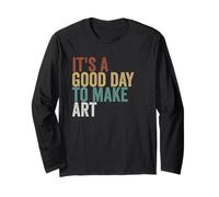 It’s a Good Day to Make Art Retro Artist Studio Aesthetic Ty Long Sleeve T-Shirt