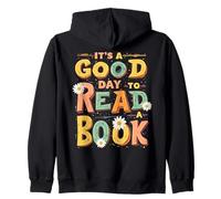It’s a Good Day to Read Cute Cheerful Reader Cozy Book Lover Zip Hoodie