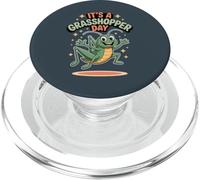 It’s A Grasshopper Day Fun Bug Cartoon Garden Insect PopSockets PopGrip for MagSafe