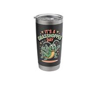 It’s A Grasshopper Day Fun Bug Cartoon Garden Insect Stainless Steel Insulated Tumbler
