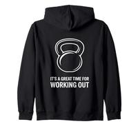 It’s a Great Time for Working Out Kettlebell Gym Workout Zip Hoodie