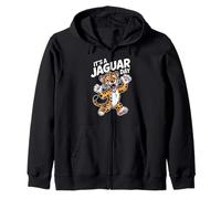 It’s A Jaguar Day Funny Cartoon Animal Cute Jungle Quote Zip Hoodie