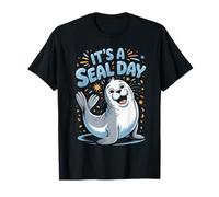 It’s A Seal Day Funny Cute Cartoon Animal Sea Ocean Marine T-Shirt