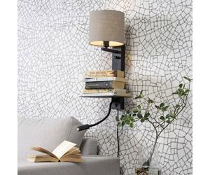 IT´S ABOUT ROMI IT'S ABOUT ROMI Florence reading lamp 2-bulb dark linen