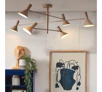 IT´S ABOUT ROMI IT'S ABOUT ROMI Izmir ceiling light, sand, 6-bulb