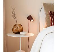 IT´S ABOUT ROMI IT'S ABOUT ROMI Milan wall lamp, burgundy, Ø 6 cm, metal