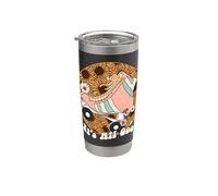 It’s All Good Roller Skate Sunflower Retro Graphic Stainless Steel Insulated Tumbler