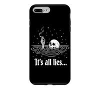 It’s All Lies Skull Skeleton Dark Humor Gothic Grunge Case for iPhone 7 Plus/8 Plus