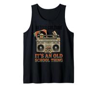 It’s an Old School Thing Retro Boombox and Vinyl Tank Top