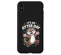 It’s An Otter Day Funny Cute Cartoon Endangered River Animal Case for iPhone XS Max