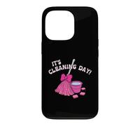 It’s Cleaning Day Pink Mop Bucket Bow Feminine Aesthetic Case for iPhone 13 Pro