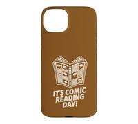 It’s Comic Reading Day Manga Cartoon Book Graphic Novel Case for iPhone 15 Plus
