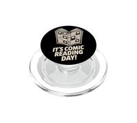 It’s Comic Reading Day Manga Cartoon Book Graphic Novel PopSockets PopGrip for MagSafe
