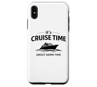It’s Cruise Time About Damn Time Funny Vacation Humor Quote Case for iPhone XS Max