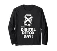 It’s Digital Detox Day Wellness Balance Unplug Screen Free Long Sleeve T-Shirt