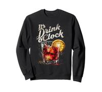 It’s Drink O’Clock Funny Drinking Time Beer & Cocktail Party Sweatshirt