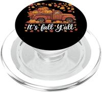 It’s Fall Y’all Pumpkin Truck Buffalo Plaid Autumn Harvest PopSockets PopGrip for MagSafe