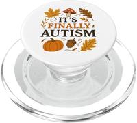 It’s Finally Autism Funny Fall for Autumn Lovers PopSockets PopGrip for MagSafe