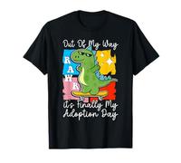 It’s Finally My Adoption Day Gotcha Day Dinosaur Celebration T-Shirt