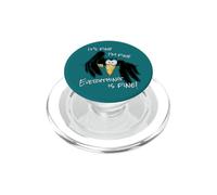 It’s Fine I’m Fine Everything Is Fine Sarcastic Raven Crow PopSockets PopGrip for MagSafe