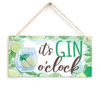 It’s Gin O’Clock Sign, Lime Border Gin Decor