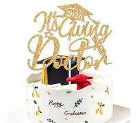 It’s Giving Doctor Cake Topper, Congrats Doctor Cake Decor, It’s Dr Actually/Doctored It, Class of 2026 Doctorate Degree College Graduation Party Decorations Supplies Gold Glitter