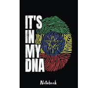 It_s in My DNA Ethiopia Flag African Ethiopian Boy Girl Gift Notebook: Lined Notebook Journal, Black Notebook To Celebrate Black Pride And Black ... Blank Lined Pages, perfect bound, Soft Cover