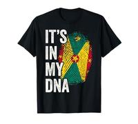 It’s In My DNA Grenada Flag Fingerprint Heritage Design T-Shirt