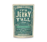 It’s Jerky Y’all Black Pepper & Sea Salt Plant Based Jerky - Vegan Soy Jerky with Black Pepper & Sea Salt, High Protein Snack from Texas - Gluten Free, Non-GMO, Vegan, Plant-Based Meat Alternative