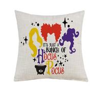 It’s Just a Bunch of Hocus Pocus - Spooky Witch Hair, Gift for Halloween, Linen Throw Pillow/Cushion. (Linen Cushion Cover)