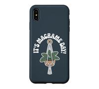 It’s Macrame Day Knots Rope Craft DIY Boho Hobby Bohemian Case for iPhone XS Max