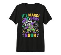 It’s Mardi Gras Bruh Raccoon Jester Costume Premium T-Shirt