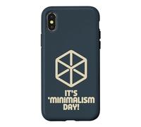It’s Minimalism Day Simple Life Modern Declutter Minimalist Case for iPhone X/XS