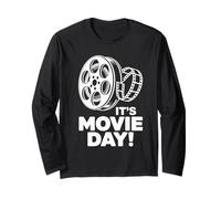 It’s Movie Day Cinema Buff Film Watching Popcorn Filmmaker Long Sleeve T-Shirt
