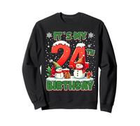 It’s My 24th Birthday Christmas Snowman 24 Year Old Xmas Sweatshirt