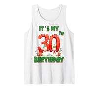 It’s My 30th Birthday Christmas Snowman 30 Year Old Xmas Tank Top