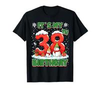 It’s My 38th Birthday Christmas Snowman 38 Year Old Xmas T-Shirt