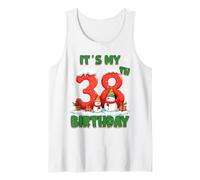 It’s My 38th Birthday Christmas Snowman 38 Year Old Xmas Tank Top