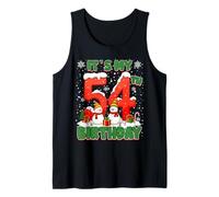 It’s My 54th Birthday Christmas Snowman 54 Year Old Xmas Tank Top