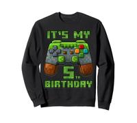 It’s My 5th Birthday Shirt Gamer Video Pixel Game Party Sweatshirt