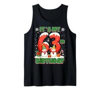 It’s My 63rd Birthday Christmas Snowman 63 Year Old Xmas Tank Top