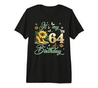 It’s My 64th Birthday Pink 64 Years Old Birthday Queen Party Premium T-Shirt