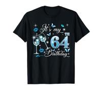 It’s My 64th Birthday Pink 64 Years Old Birthday Queen Party T-Shirt