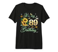 It’s My 89th Birthday Pink 89 Years Old Birthday Queen Party Premium T-Shirt